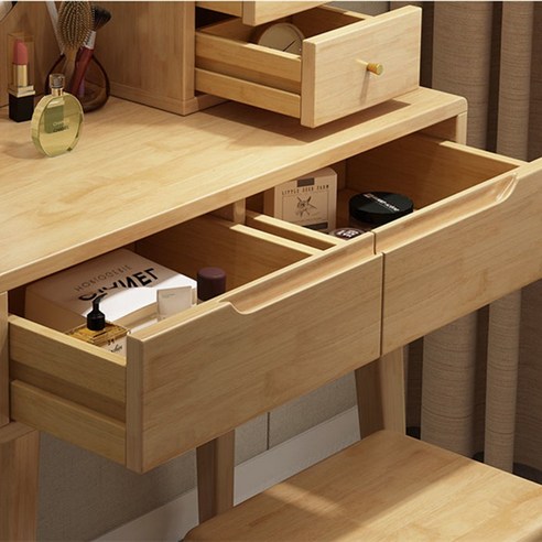 당신의 공간에 스며드는 아름다움, MONTHERIA 북유럽 원목 화장대 세트