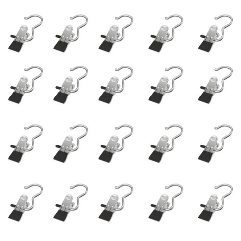 다온이네 구김방지 치마 바지걸이 집게 20p 1SET, 20개, 블랙