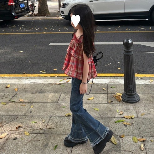 여아 여름 코디 세트 밴딩 민소매 린넨 원피스 데님 팬츠 투피스 시어서커 냉감 반팔 나팔바지 선물용 옷