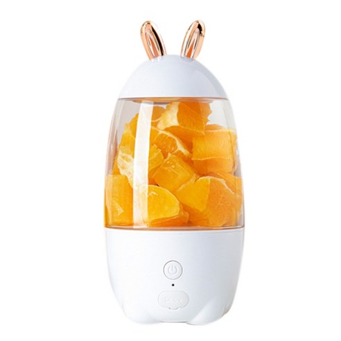 AFBEST 휴대용 전기 과즙기 가정용 컵 블렌더 과일 USB 충전 미니 스무디 나가는 화이트, 하얀색