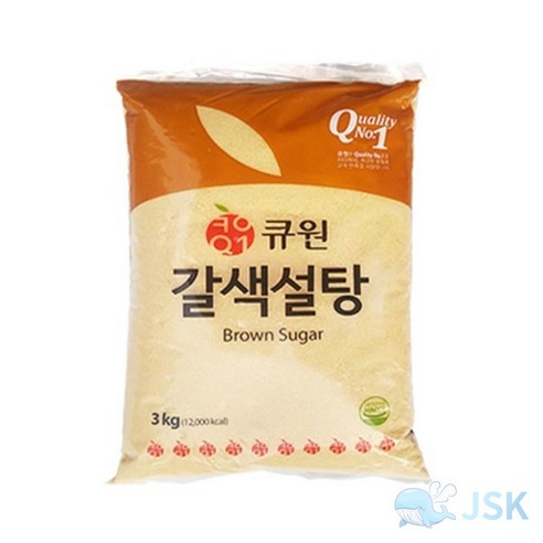 삼양사 큐원설탕황백당3KG, 3kg, 1개