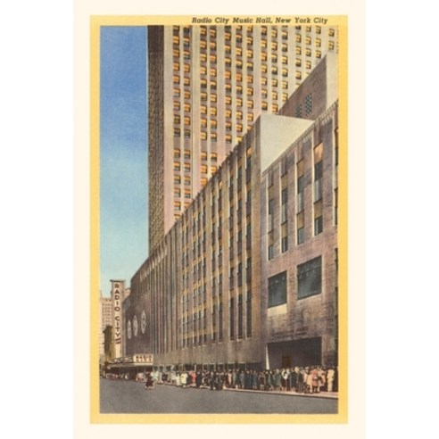 (영문도서) Vintage Journal Radio City Music Hall New York City Paperback, Found Image Press, English, 9781669508236