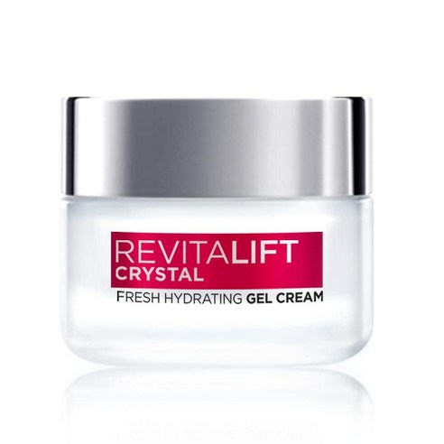 로레알 파리 리바이탈리프트 크리스탈 젤 크림 | 살리실산 함유 오일 프리 페이스 모이스처라이저 | 15ml., 1개