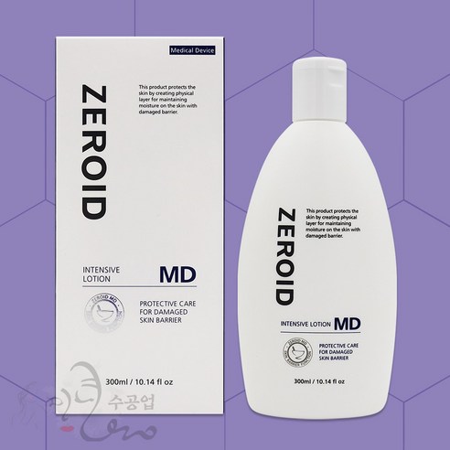 [미녀수공업] 제로이드인텐시브로션 md 대용량 고보습케어로션 ZEROID 제로이드 로션 엠디 병원정품, 300ml, 1개