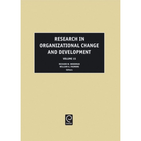 (영문도서) Research in Organizational Change and Development Hardcover, Jai Press Inc., English, 9780762311675