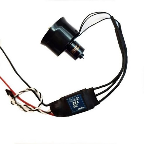 덕트부속 QX 모터 덕트 선풍기 브러시리스 30mm 6 EDF 2S 3S 4S 20A esc RC 비행기 부품 차량용 용, 6000kv and 4s20A esc_CHINA rc비행기덕트 Best Top5
