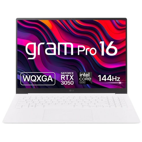 LG전자 그램 Pro 16ZD90SP-EX79K 코어 울트라7 RTX3050, 에센스 화이트, 2512GB, 32GB, Free DOS