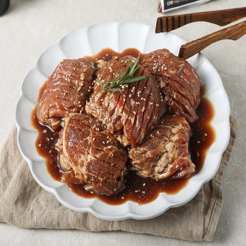 갈비아저씨 수제 돼지갈비 맛 양념목살, 1개, 900g