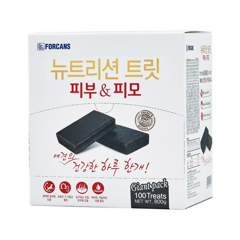 포켄스 뉴트리션 트릿 100p +15p 800g 피부 피모 영양제 / 맛있는 영양제