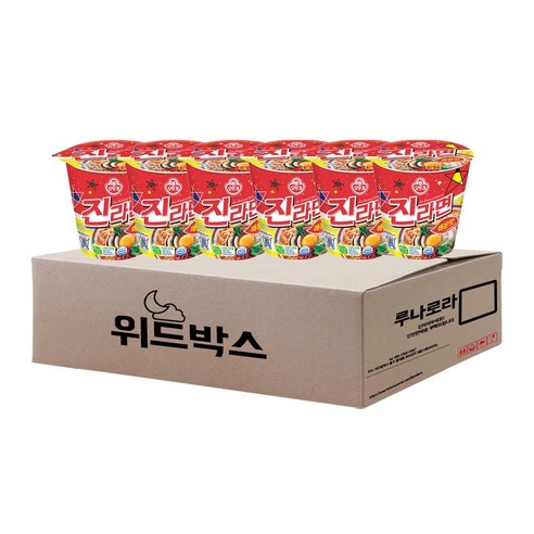 오뚜기 진라면소컵(매운맛) x 6개