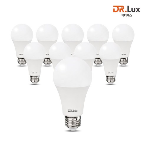 닥터룩스 LED 전구 12W, 10개, 주광색