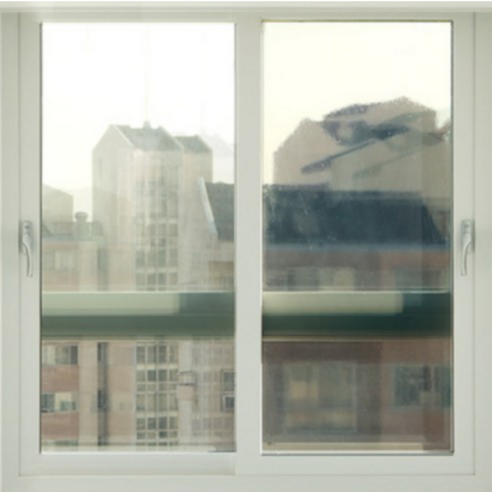 해담 무접착 사계절 창문 단열필름, 투명 브라운