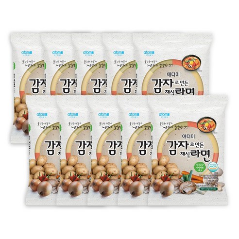 애터미 감자로 만든 채식라면 114g, 10개입
