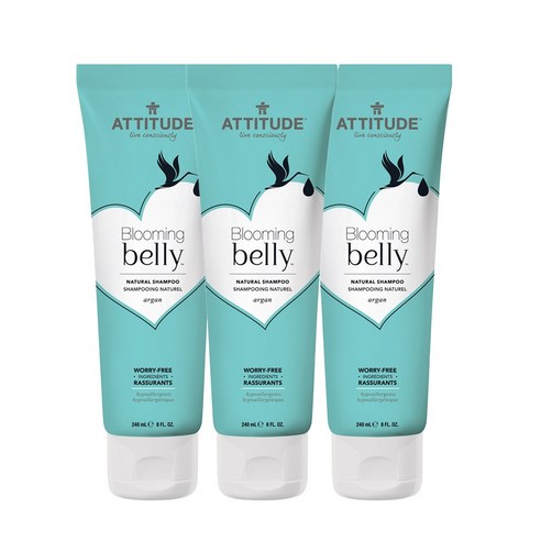 에티튜드 블루밍 벨리 내추럴 샴푸 아르간, 240ml, 3개