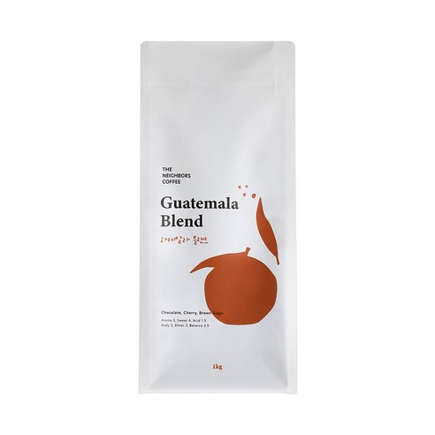 [더네이버스커피] 과테말라 스페셜티 블랜드, 1개, 1kg, 홀빈(분쇄안함)