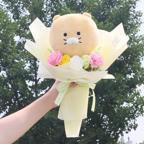 [오케이나우ㅣ강추] 모리앤 카카오 리틀프렌즈 친구들 비누꽃 인형꽃다발 [OKNOWㅣ추천상품]