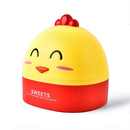 아이디어 휴지통 가정용 침실 거실 탁자 귀엽다 만화 휴지통, 1 건, 노란 병아리 (두루마리 종이 상자)