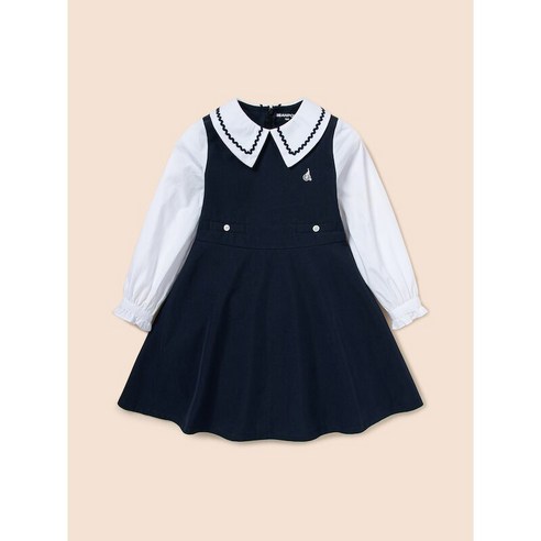 BEANPOLE KIDS 베스트형 클래식 원피스 - 네이비
