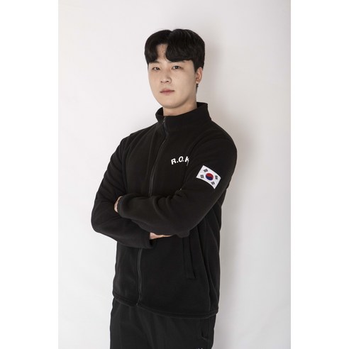 땡큐솔져 고급 태극기 자수 ROKA 후리스 겨울 군인 필수템