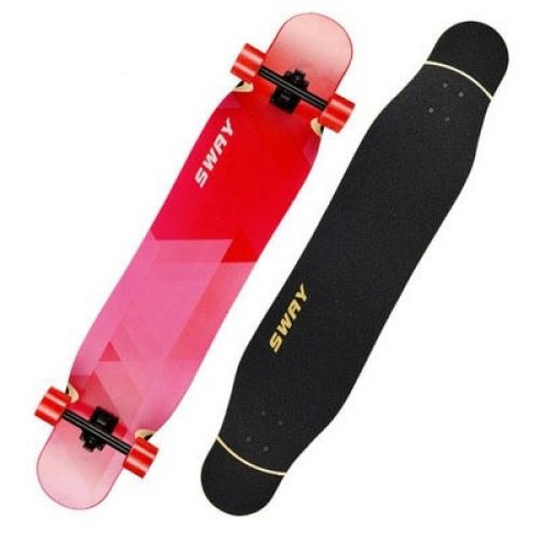 인라인바퀴 타이어 105*25 CM 스케이트 보드 중국어 메이플 네 바퀴 더블 로커 브러시 스트리트 데크 에머, 09 small board no flash