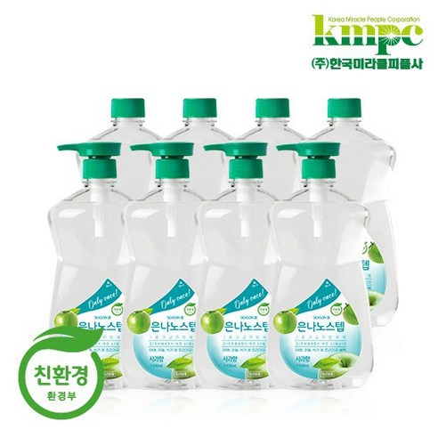 은나노스텝 시즌3 주방세제 1100ml 사과향 8개, 없음