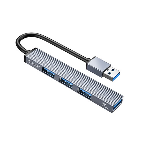 오리코 A타입 USB 허브 4포트 알루미늄 USB3.0 USB2.0 AH-A13, 그레이