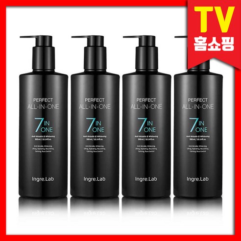 올인원프로 TV 홈쇼핑 인그리랩 퍼펙트 올인원 화장품, 4개, 300ml