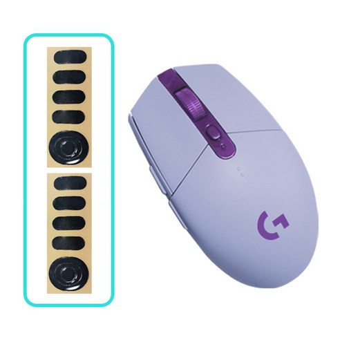 로지텍 G304 LIGHTSPEED 게이밍 무선 마우스 M-R0071 + 마우스 피트 2p, M-R0071(마우스), 라일락(마우스)