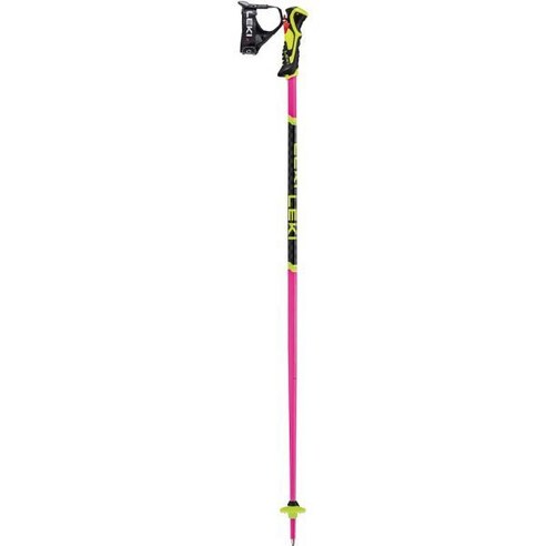 LEKI WCR 라이트 SL 3D 핑크 주니어 스키 레이스 폴 16864, 100, Neon Pink/ Black/ Neon Yellow, 1개