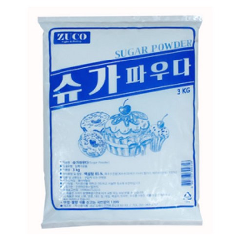 ZUCO 슈가파우더, 1kg, 4개