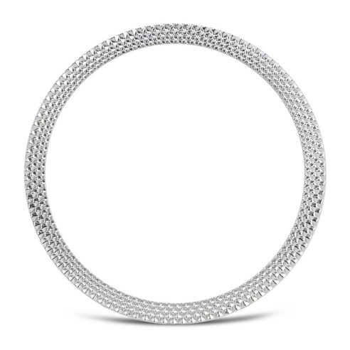 우먼스9999 갤럭시워치4 클래식 호환 가능 모던 베젤링 케이스, 42mm, 실버