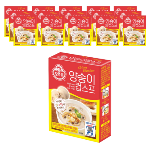 오뚜기 양송이컵스프, 16개입, 72g