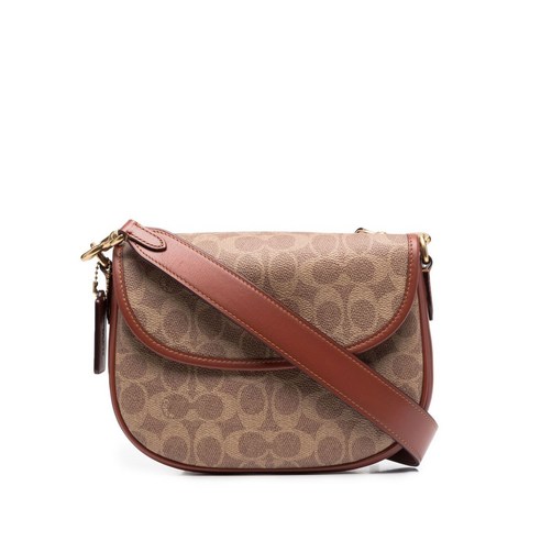 코치 로고 프린트 토트 백 정품