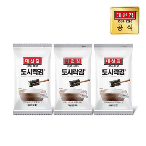 대천김 도시락김 4g 27봉, 1개, 단품