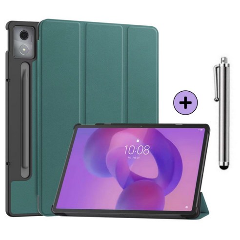 레노버탭 Idea Tab Pro 12.7 2025 아이디어 탭 프로 케이스 북커버 TB-375FC 373FU 케이스나라, 그린, 1개