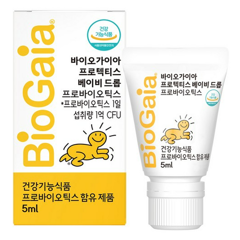 바이오가이아 프로텍티스 베이비드롭 액상 프로바이오틱스, 5ml, 9개