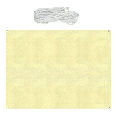 자외선 차단 선루프 정원 햇빛가리개, 3x4m, 노랑, 부직포