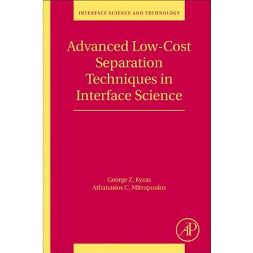Advanced Low-Cost Separation Techniques in Interface Science 30 Paperback, Academic Press, English, 9780128141786