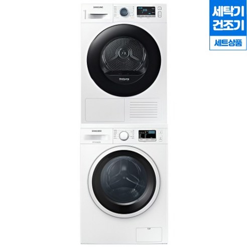 삼성전자 드럼세탁기 9kg + 건조기 9kg 세트 WW90T3000KW + DV90TA040KE 상단키트/배/송/설치비포함, 상세페이지 참조