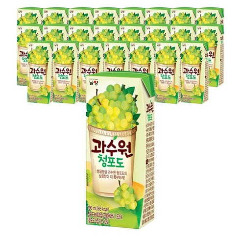 상큼함이 가득한 하루를 위한 선택, 남양과수원 청포도 음료