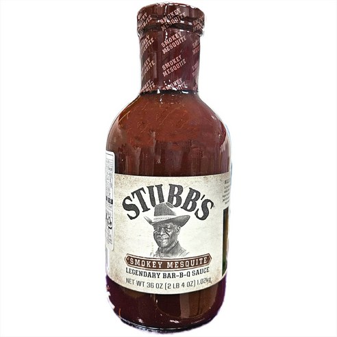스터브스 레전더리 바비큐 소스 (스모키 메스키트): 텍사스의 풍미를 담은 깊고 진한 바비큐 경험 바베큐소스