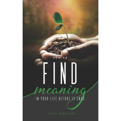 How to Find Meaning in Your Life Before it Ends Paperback, Independently Published