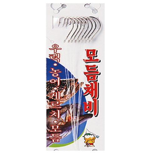 백경 우럭 농어 모듬채비 묶음바늘 BK-409, 20호-5, 1개 백경 우럭 농어 모듬채비 묶음바늘 BK-409, 20호-5, 1개