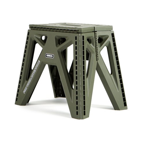 앙칼 캠핑 스툴 폴딩 의자 휴대용 초경량 접의식 의자, Olive green