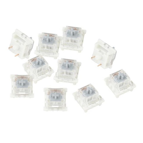 3Pin 기계식 키보드 스위치 MX 스위치 키보드 초보자용 기계식 스위치, 싱글 15x15x17mm, ABS 플라스틱, 사일런트 그레이