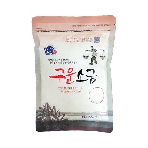 신안천일염 100% 구운소금 1kg, 6개