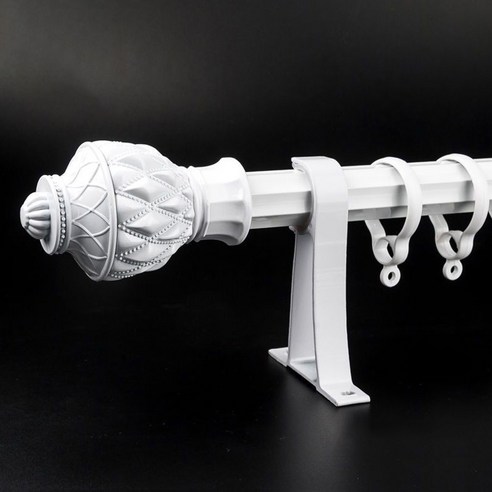 가온픽 커튼봉 모던 골드 핑크 크라운 브라켓 28mm