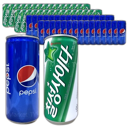 칠성사이다 250ml x 30캔 + 펩시콜라 250ml x 30캔, 1세트