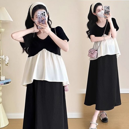 임신 중에도 스타일 포기 마세요! 편안함과 스타일을 책임지는 임부복 세트 솔직 후기 여름임부복