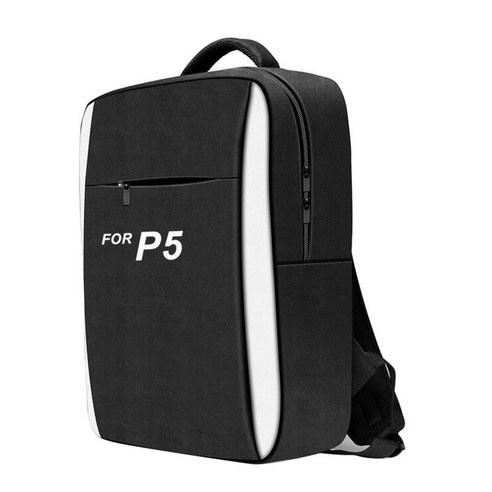 PS5 콘솔 액세서리용 여행용 배낭 보관 가방 숄더백 케이스, 블랙, 패브릭